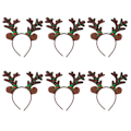 Miniatyrbilde 1 av 2: 6 stk. Julegaveposer til barn, festfavoritter, julekostyme, lyshodeband, hjortegevirhodeband