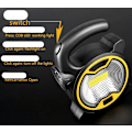 Miniatyrbillede 3 af 4: Multifunktionel Campinglampe med Lommelygtefunktion LED Campinglampe COB Arbejdslys Bærbar Batteritype, Gul