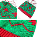 Miniatyrbild 4 av 5: Tomtehatt Julstickad Hatt Juldekoration Ullhatt med Pompom Höst Vinter