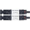 2-pack Solar Connectors 1000V with Integrated Anti-Reverse Diode, IP68 Waterproof for Solar Panel Connection (10A)
