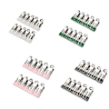 Miniatyrbillede 1 af 5: 40 Tøjpinde (hvid+smaragd+pink+sort)