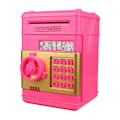 Miniatyrbillede 1 af 4: Highttoy Pengeboks Til Børn I Alderen 3-12 Elektronisk Atm Pengeboks Til Børn Pengeboks Sparegris Atm Adgangskode Pengeboks Rose Rød