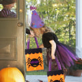 Pikkukuva 5 / 5: Halloween-juhla-kassit, ei-kudotut Halloween-kassit, ei-kudotut Halloween-kassit, karkkikassi lapsen syntymäpäiväjuhliin, lahjapakettien lahjat, oranssi Orange