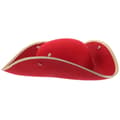 Red Triangular Pirate Hat for Adults, Carnival Party Accessory, 1 Piece