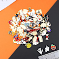 Miniatyrbild 2 av 5: 81 st Halloween-berlocker, Grossistpaket Hallowmas Skalle Skelett Berlocker Blandade Guldförgyllda Emalj Halloween Mask Berlocker