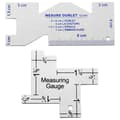 Precision Stitch Gauge Metal Quilting Tailor Ruler Template Sewing Ruler for DIY Patchwork Q