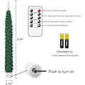 Miniatyrbild 4 av 4: Flameless Taper Candles with Remote and Timer, LED Real Wax