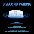 Miniatyrbillede 2 af 5: Bluetooth 2.4g Modificerede Dele Kan Styres Via Mobil App Og Fjernbetjening Hvid