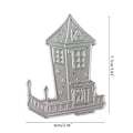 Miniatyrbillede 5 af 5: Julehus Metal Skærestencil Skabelon Scrapbooking DIY Album Stempel Prægning