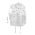 Miniatyrbilde 1 av 3: Håndveske Kvinner Satin Bryllup Bryllup Liten Pengesekk Perle Bryllupsgavepose Bryllupsposer Satin Bryllup Pengesekk Bryllupsdag Hvit 22X18.5CM