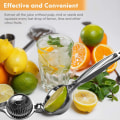 Miniatyrbillede 3 af 5: Citronpresser, Citronpresser Saftpresser, Citruspresser Håndholdt, Citronpresser, Rustfrit Stål Saftpresser Håndpres, Limepresser