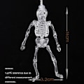 Miniatyrbild 4 av 5: 20 LED Skelettlampor, Skalle String Lights Utomhus, Halloween String Lights Batteridrivna med 8 Lägen för Utomhus, Trädgård, Hus