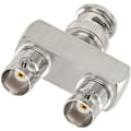 Miniatyrbilde 5 av 5: Splitteradapter 2-pak BNC Hane til Dobbel BNC Hunn Tee Type 3-veis Audio RF Koaksial Kontakt