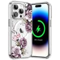 Magnetiskt iPhone 16 Pro-skal med blommig design [JUN] 28 28