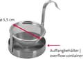 Miniatyrbillede 4 af 5: Shake-shake 304 tesil i rustfrit stål, tekandesil, kaffefilter, vandkopsfilter, flad bund med høj densitetsnet
