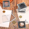 Miniatyrbilde 4 av 5: 20 Myntbeholdere for Sølvdollar, 2 x 2 Halvdollar Myntbeholder, 30,5 mm