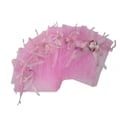 Miniatyrbillede 4 af 5: 50 stk. Gennemsigtige Gaveposer til Bryllup 3,8x4,8'' Gaveposer Prøver Display Snøre Rose Pung (Pink)