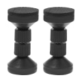 Miniatyrbilde 1 av 3: 2 stk Justerbare Hodegavl Stopper for Vegg Hodegavl Stabilisatorer Seng Stopper Svart 7.7X4CM Black 7.7X4CM