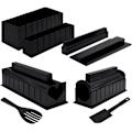 Miniatyrbild 1 av 5: 10 stycken Sushiformar Sushiberedningsset Risrulle DIY Sushi Kit