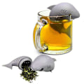 Miniatyrbillede 1 af 5: Haj Te-Infuser Silikon Si Strainer Værktøjer Te Strainer Infuser Filter
