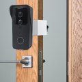 Miniatyrbillede 2 af 5: Tyverisikret Blink Dørklokkebeslag, Videodørklokkebeslag til lejlighedsdøre, Justerbar (45 venstre og højre)