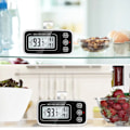 Miniatyrbilde 4 av 5: Kjøleskapstermometer, 2-pakning digitale frysertermometre, oppgradert kjøleskapstermometer med stor LCD-skjerm,