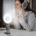 Miniatyrbilde 4 av 5: Videoopplysning, mykt lys for videokonferanser, zoom-lys for bærbare datamaskiner med klips, trinnløs dimming