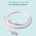 Miniatyrbillede 4 af 5: Cat6-usymmetrisk Kategori 6 Gigabit Ren Kobber 8-kerne Fladt Netværkskabel 787,4inHvid