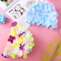 Miniatyrbilde 4 av 5: Petal Ladies Swim Cap: Blomsterbadekappe, Blomsterbadekapper, Stilig Badehette for Fletter og Dreadlocks (Farge og Blå)