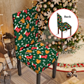 Miniatyrbild 1 av 5: Jultomte Matrumsstolöverdrag, Stolsöverdrag för Matrum, Säsongsbetonat Julmatrumsstolöverdrag Set om 4