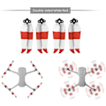 Miniatyrbild 3 av 5: Air 2S Propeller Tyst Propeller Vikbar 7238F Propeller för DJI Mavic Air 2/Air 2S Drönartillbehör (Röd Vit 4-pack)