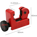 Miniatyrbillede 2 af 5: Mini Kobberrørsavskærer - Justerbar Mini Røravskærer til Tynd Rustfrit Stål til 1/8 tommer -7/8 tommer）/ (3-22 mm) OD Rør