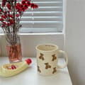 Miniatyrbild 5 av 5: Cute Cartoon Bear Coffee Mug 350ml, Vintage Ceramic Cup Gift[JUN]