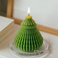 Miniatyrbilde 4 av 5: Juletrærlys Aromaterapi, Lys Aromaterapi Små Ornamenter, For Hjemmedekorasjon, Julegave Aromaterapi Lys Grønn