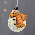 Miniatyrbillede 2 af 4: Mini Julepynt Retro Julemand Snemand Pynt Miniature Julefigurer Juletræ Hængende Dekoration Håndværk Adventskalender Fyld