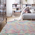 Miniatyrbild 3 av 5: Mattor Fuskpäls Grå Sängbord Matta Soffa Matta, Supersoft Matta För Vardagsrum Sovrum Barnrum Bil Matrum Fluffig Barnmatta (80 X 150 Cm