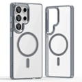 Pikkukuva 1 / 5: (Harmaa) Kuori Samsung Galaxy S25 Ultralle, yhteensopiva MagSafe TPU+PC Läpinäkyvä puhelinkuori Harmaa