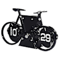 Miniatyrbild 1 av 3: Jcsw Flip-Klock Retro Stil Cykelformad Flip-Klock Klassisk Mekanisk Skrivbords Klocka Digital Display För Kontorsdekoration