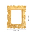 Miniatyrbild 5 av 5: 15 st Mini Fotoramar Hantverk Simuleringsbildram Telefonfodral Minihus Dekoration Guld 4x3cm
