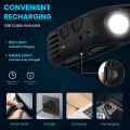 Miniatyrbilde 4 av 5: 230° Brightbeam Hodelykt Oppladbar, LED Oppladbar Hodelykt, LED Stripe Hodelykt Lommelykt med Bevegelsessensor, 10 Moduser Vanntett LED Hodelykt