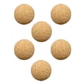 Miniatyrbillede 1 af 2: 6 stk udskiftelige korkbolde Professionelle korkfodbold slidstærke fodboldfodbold Khaki 3,6X3,6X3.