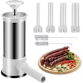 Miniatyrbillede 1 af 5: Pølsestopper, Køkkenmaskine til Hjemmelavet Pølse med 4 Stoprør, Vertikal Pølsemaskine Hurtig Pølsefyldning, 1 kg [Db]