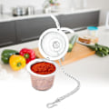 Miniatyrbillede 3 af 5: Te-kugle Si, Te-si i rustfrit stålnet, Te-si til løs te, Krydderifilter Suppe Infuser til madlavning