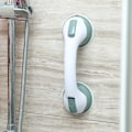Pikkukuva 2 / 3: Imu-kahva imukupilla - Turvallinen kylpyammeen kahva liukastumattomana harmaana kannettavana suihkun imukupilla kylpyhuoneeseen