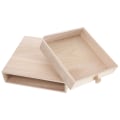 Pikkukuva 2 / 5: Lahjakäärepakkaus Kahvin Säilytyslaatikko Puinen Laatikko Teejärjestäjä Säilytysastia Koristeellinen Säilytys 22x22.5x5.5cm