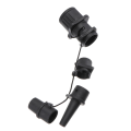 Miniatyrbillede 2 af 2: Bærbar Luftpumpe Luftventil Adapter Tilbehør Oppustelig Seng Luftpumpe Konverter Luftventil Konnektor KajakSort15x10cm
