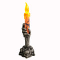 Miniatyrbillede 2 af 5: 2 Halloween-lys Halloween elektroniske lys Halloween flameløse lys Halloween kranielys LED-lys Halloween