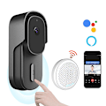 Miniatyrbild 2 av 5: Trådlös Videodörrklocka med Intercom, Ljudförändringsövervakning, Smart Graffiti Wifi, Låg Strömförbrukning V