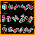 Miniatyrbild 5 av 5: 3D Föränderlig Magnetisk Rubiks Kub Handflip Pussel Stressavlastning Ångest Fidget Leksaker Present till BarnB