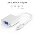 Pikkukuva 4 / 5: USB C - VGA-sovitin, Type C - VGA-sovitin yhteensopiva Pro 2016/2017/2018, Air/ Pro 2018, Book 2, Chromebook Pixel/ Xp -laitteiden kanssa